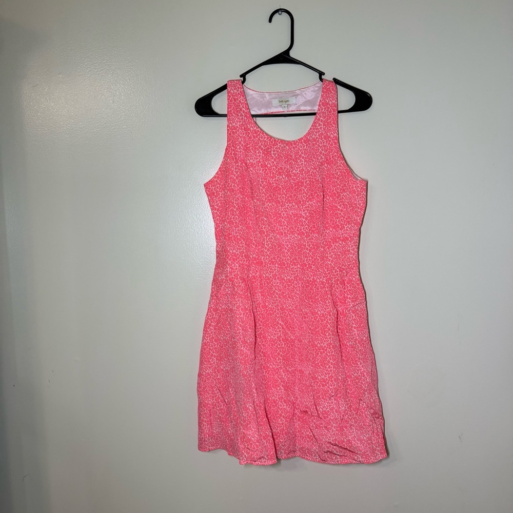 Britt Ryan Women’s Pink Animal Print Sleeveless Mini Dress